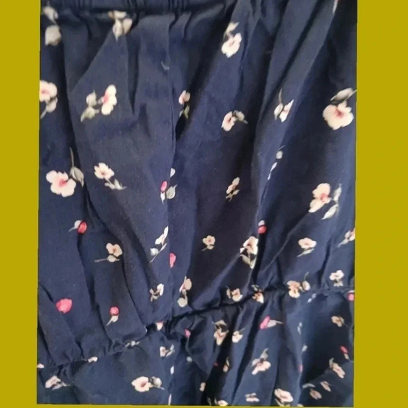 Banana Republic floral print mid length dress size small multicolor - Picture 6 of 11